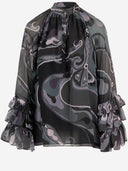 Emilio Pucci Viscose Blouse With Abstract Print