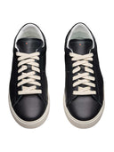 Sneakers Kiton in pelle con dettaglio punto croce.