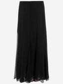 Chloè Long Silk Skirt