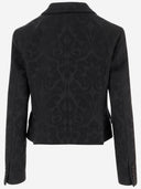 Veste de mélange en laine à double poitrine à double poitrine