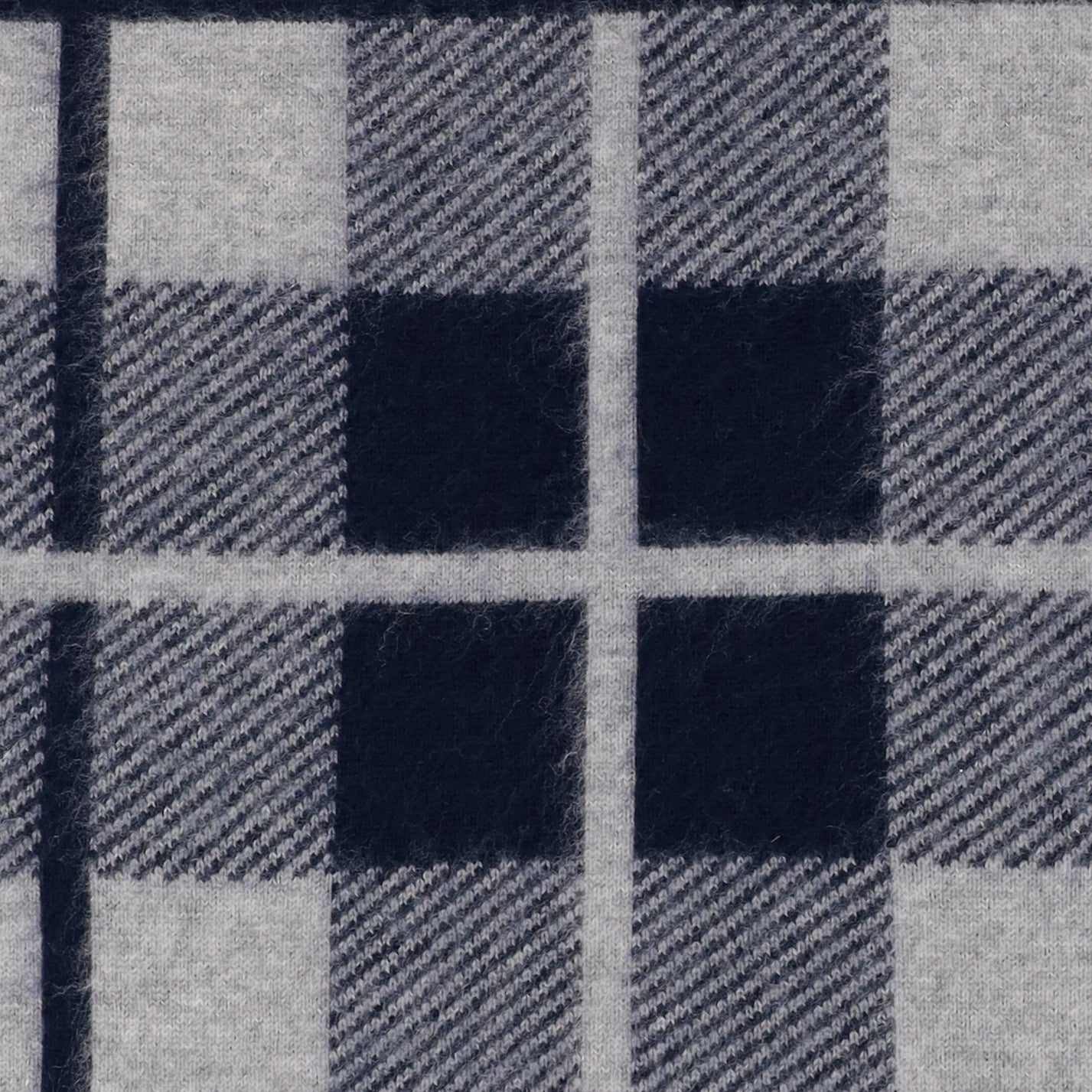 小切手パターン付きのレジデンスウールとカシミアスカーフ