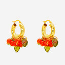 Annele Lingonberry Beret Earrings