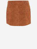 The Garment Mini Suede Skirt With Pockets
