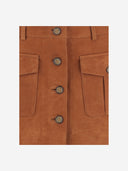 The Garment Mini Suede Skirt With Pockets
