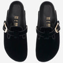 Birkenstock Boston Big Buckle Rivet In Velvet