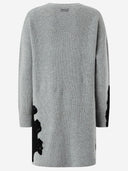 Pinko Stretch Wool Blend Dress With Lace