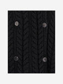 Sa Su Phi Double Breasted Wool And Cashmere Jacket With Cable Knit