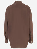 Darkpark Oversized Shirt In Stretch Cotton Blend
