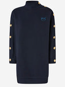 Pinko Maxi Cotton Sweater With Buttons