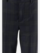 Sa Su Phi Angela Tartan Wool Pants With Turn Ups