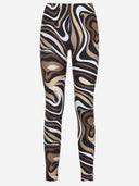 Emilio Pucci stretch nylonbukser med abstrakt utskrift