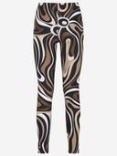 Emilio Pucci stretch nylonbukser med abstrakt utskrift
