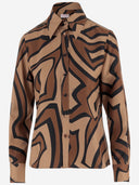 Emilio Pucci Silk Shirt With Labyrinth Print