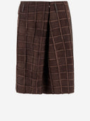 Niccolo' Pasqualetti Leather Skirt With Square Pattern