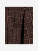 Niccolo' Pasqualetti Leather Skirt With Square Pattern