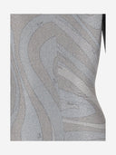 Emilio Pucci Lamé Jersey Sweater With Abstract Pattern