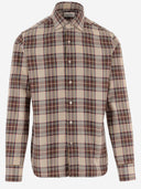Gherardi Cotton Shirt With Checked Pattern