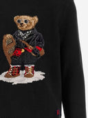 Polo Ralph Lauren Cotton And Cashmere Sweater With Polo Bear