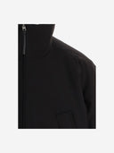 Jacquemus Stretch Cotton Blend-jakke med glidelås og høy krage