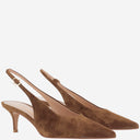 Gianvito Rossi 로비 스웨이드 가죽 슬링백
