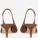 Gianvito Rossi 로비 스웨이드 가죽 슬링백