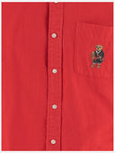 Polo Ralph Lauren Cotton Oxford Shirt With Polo Bear Embroidery