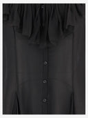 Chloè Flared Mini Dress In Silk Muslin