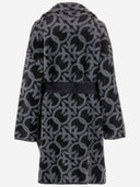Pinko Nylon Coat With Love Birds Motif