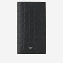 Emporio Armani lederen portemonnee met reliëflogo