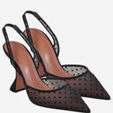 Amina Muaddi Holli Slingbacks en tissu