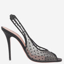 Amina Muaddi Kristina Fabric Slingback