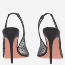 Amina Muaddi Kristina Fabric Slingback