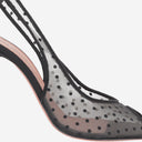 Amina Muaddi Kristina Fabric Slingback
