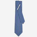 Corbata de seda con estampado geométrico de Salvatore Ferragamo