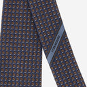 Corbata de seda con estampado geométrico de Salvatore Ferragamo
