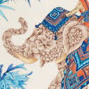 Salvatore Ferragamo Silk Scarf With Indian Print