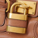 Chloè Small Paddington Bag In Maroon Leather