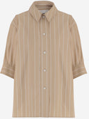 Jil Sander Cotton Shirt With Striped Pattern