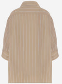 Jil Sander Cotton Shirt With Striped Pattern