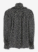 Camisa Chloè De Seda Con Estampado De Lunares