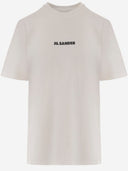 Jil Sander 로고 디테일 코튼 티셔츠
