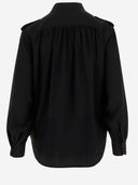 Chemise plissée en crêpe de soie Chloè