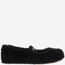 Moon Boot Shearling Ballerina Flats With Logo