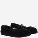 Moon Boot Shearling Ballerina Flats With Logo
