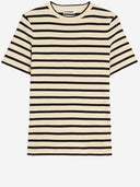 Jil Sander Cotton T Shirt With Striped Pattern