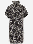 Chloè Short Sleeved Silk Jacquard Mini Dress