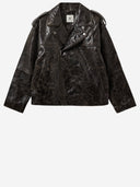 Chaqueta motera de piel de cordero de The Garment