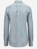Polo Ralph Lauren Striped Linen And Cotton Shirt