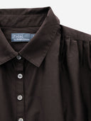 Polo Ralph Lauren Cotton And Silk Shirt With Ruffled Sleeves