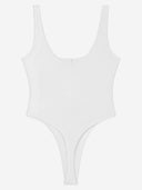Versace Stretch Cotton Bodysuit With Logo
